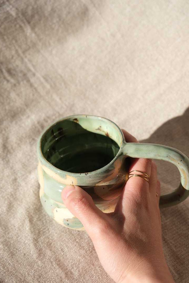Swirl Mug - Sage Green