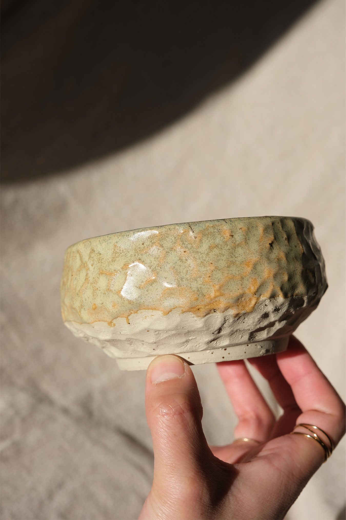 Textured Matcha Bowl - Pastel Green