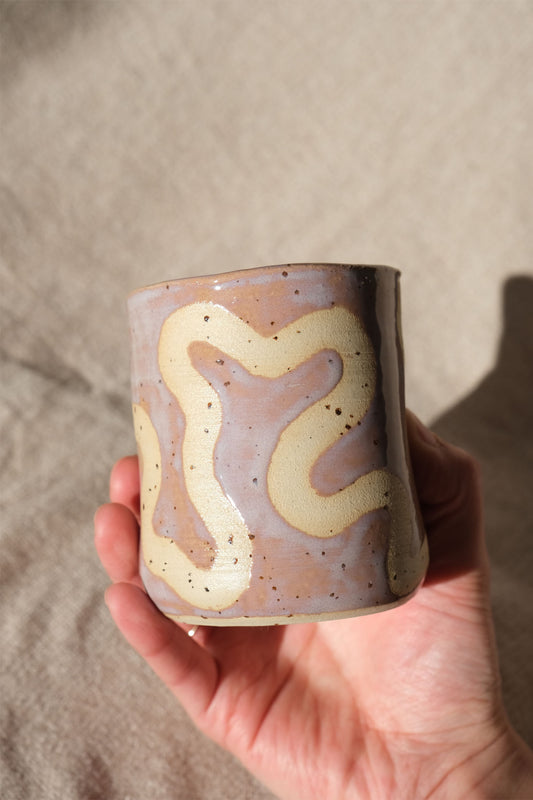 Dimple Swirl Cup - Lilac Mauve
