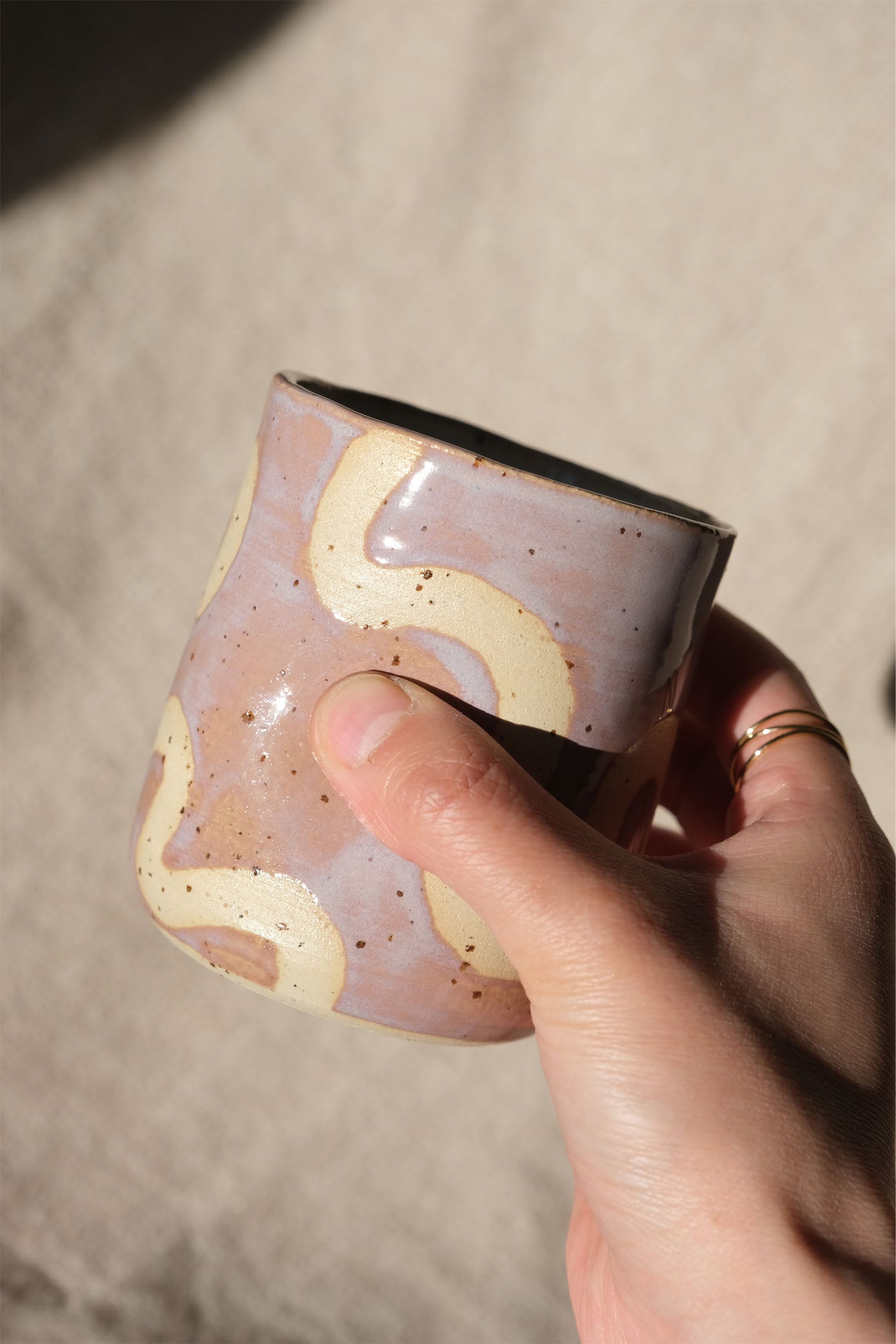 Dimple Swirl Cup - Lilac Mauve
