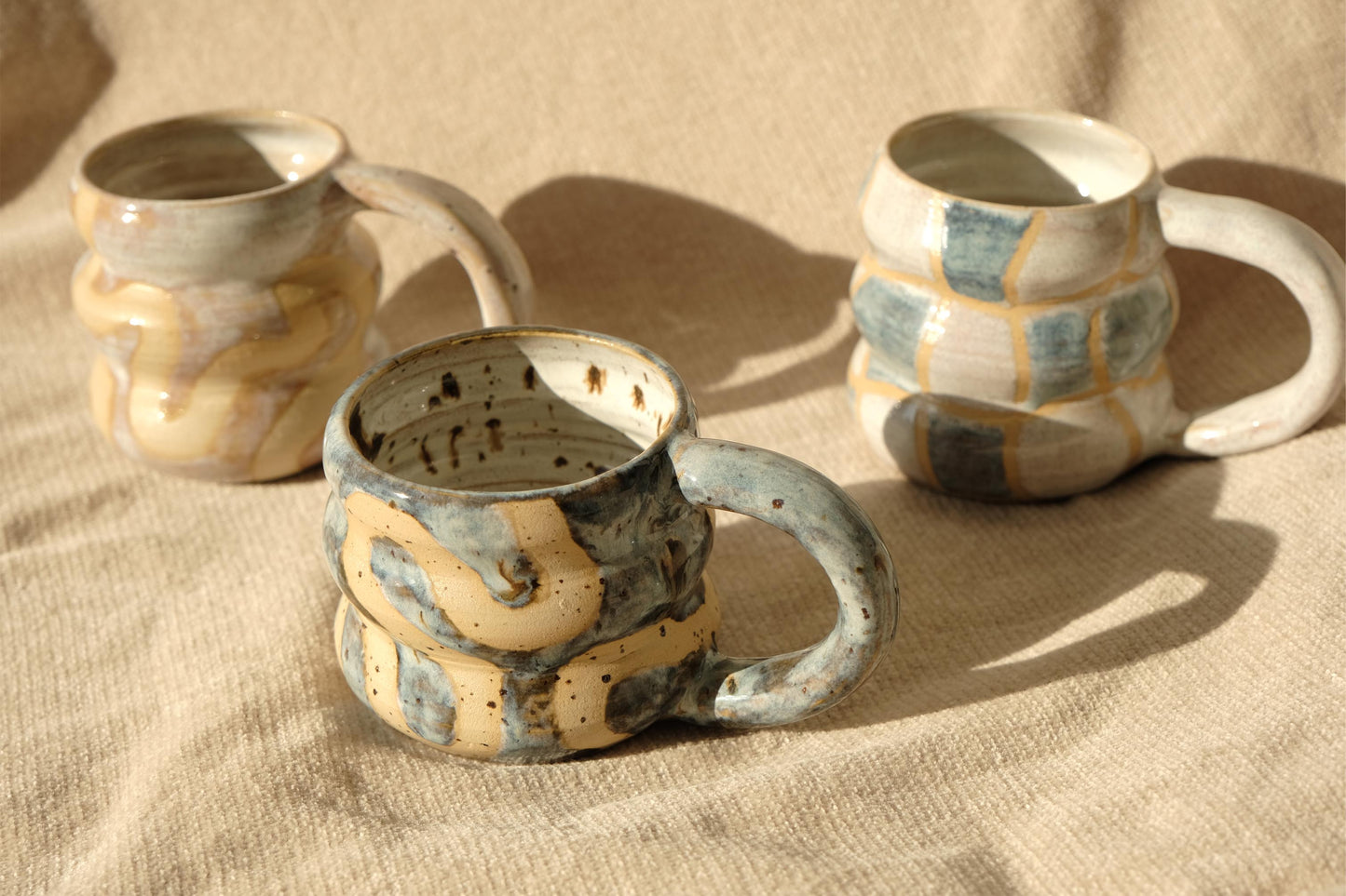 Swirl Bubble Mug - Cloudy Blue