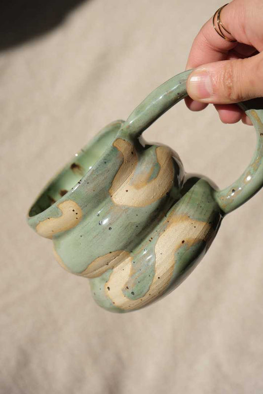 Swirl Mug - Sage Green
