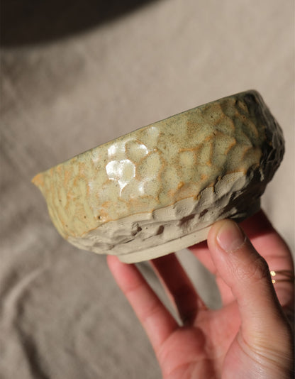 Textured Matcha Bowl - Pastel Green