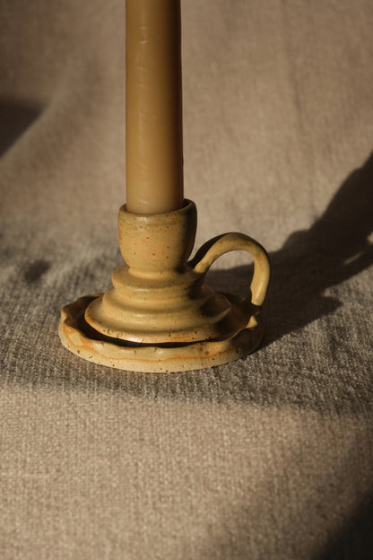 Handmade Candlestick Holder - Sandstone