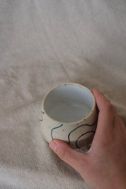 Natural Speckled Swirl Mug | Made to Order