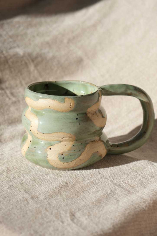 Swirl Mug - Sage Green