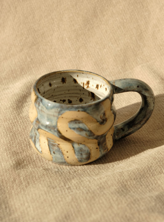 Swirl Bubble Mug - Cloudy Blue