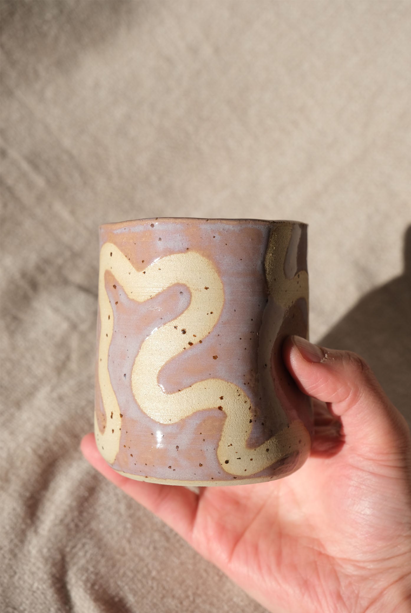 Dimple Swirl Cup - Lilac Mauve